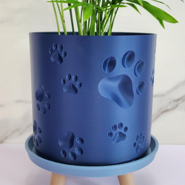 Paw Pot Planter with Drainage | Original Design & Eco-friendly | 4 5 6 7 8 10 Inch