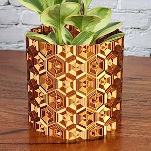 Maceta Diamante con drenaje: Decoración Ecológica, Maceta Geométrica