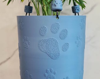 Paw Print Hanging Planter, Eco-Friendly Biodegradable, Pet Lover Gift