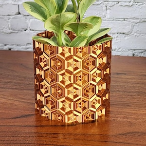 The Diamond Planter Pot with Honeycomb Drainage | Original Design & Eco-friendly | 4 5 6 7 8 10 Inch