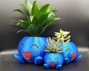 Planter - Blue Happy Planter Pot