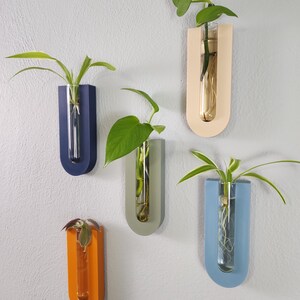 シンプルなアーチ型植物育成用壁掛けプランター｜オリジナルデザイン＆環境に優しい｜ガーデニング好きへのギフト｜ミニマルな壁飾り