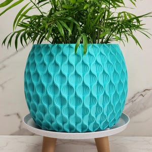 Bloom Planter mit Drainage: Umweltfreundliches Dekor, moderner Pflanzentopf mit Tropfschale