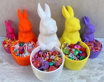 Bunny/Rabbit candy bowl or Planter, Bunny Home decor