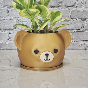 Bear Head Planter Pot