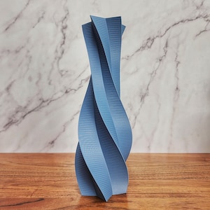 Muted Blue Twisted Star vase | Table Vase | Home Decor | Unique Vase