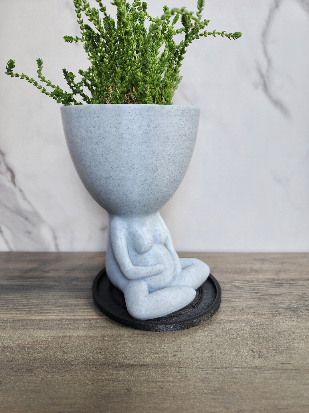 People Planter Pregnant Belly Embrace Crossed Legs With a Bun in the ...