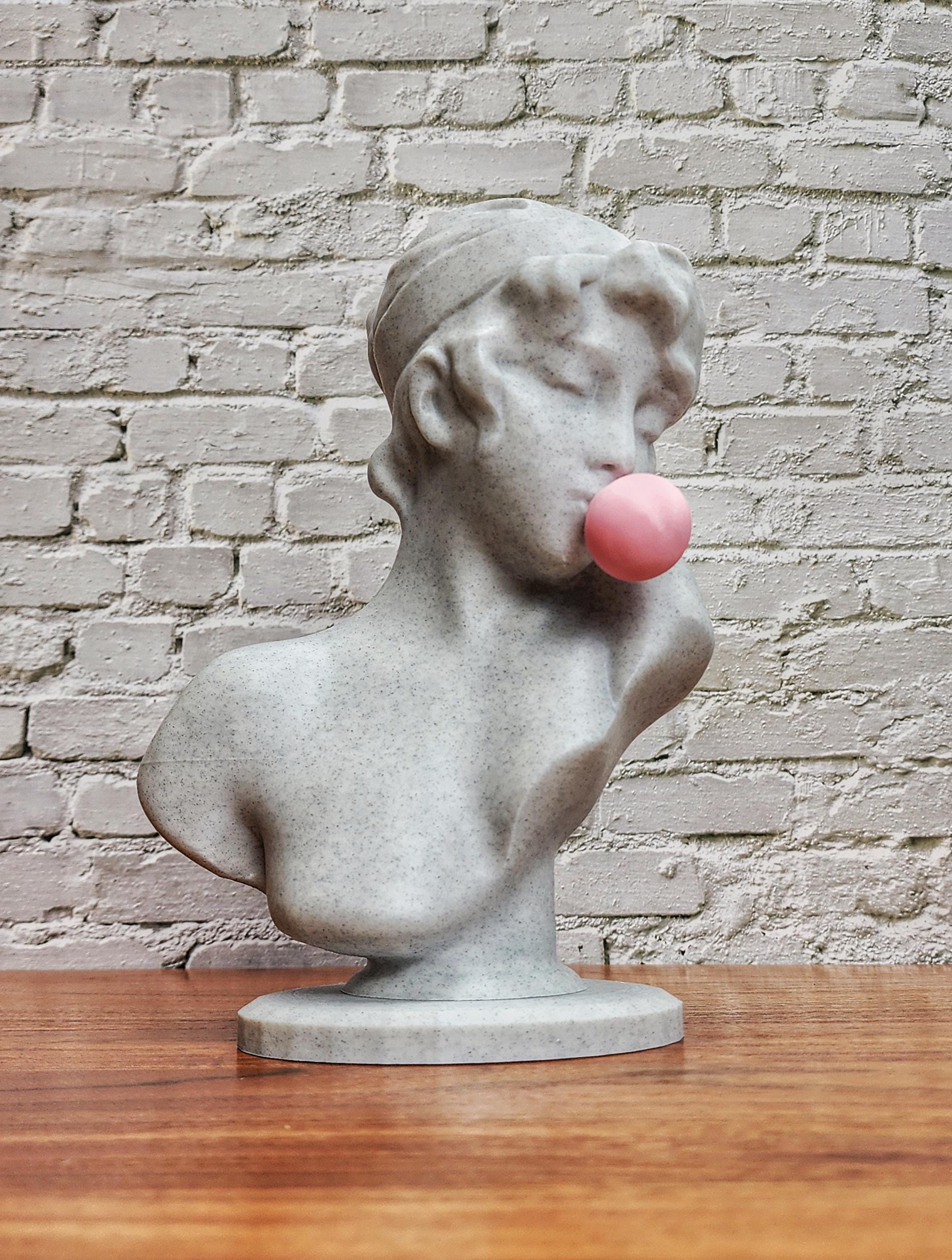Bust Blowing a Bubble - Etsy Bust Blowing a Bubble - Etsy