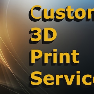 Custom 3D Print Service