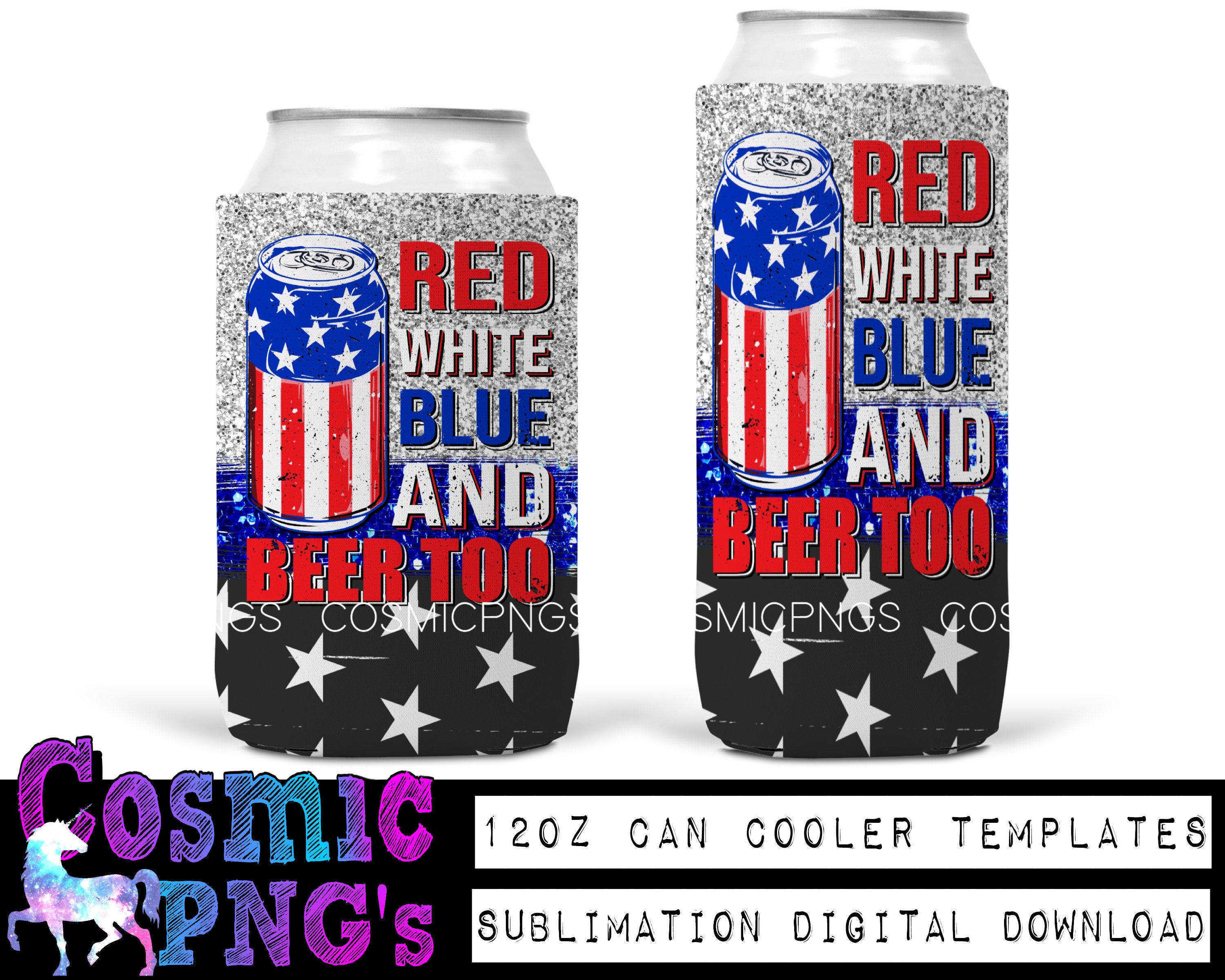 Koozie® Red White & Booze Patriotic Drink Cooler 