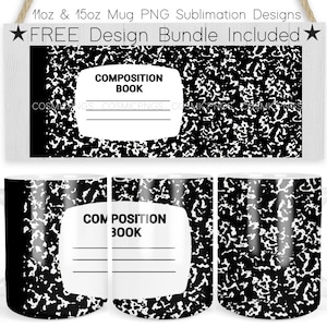 11 Unzen und 15 Unzen Becher Vorlage Zusammensetzung Buch Design png fügen Namen Lehrer Sublimationsbecher Vorlage Becherpresse Sublimation Wrap Becherdesign