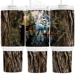 Entenjagd 40 Unzen Tumbler Wrap Sublimation PNG Stockenten Ente Saison 40 oz Tumbler Wrap Duck Hunter Design Digitaler Download
