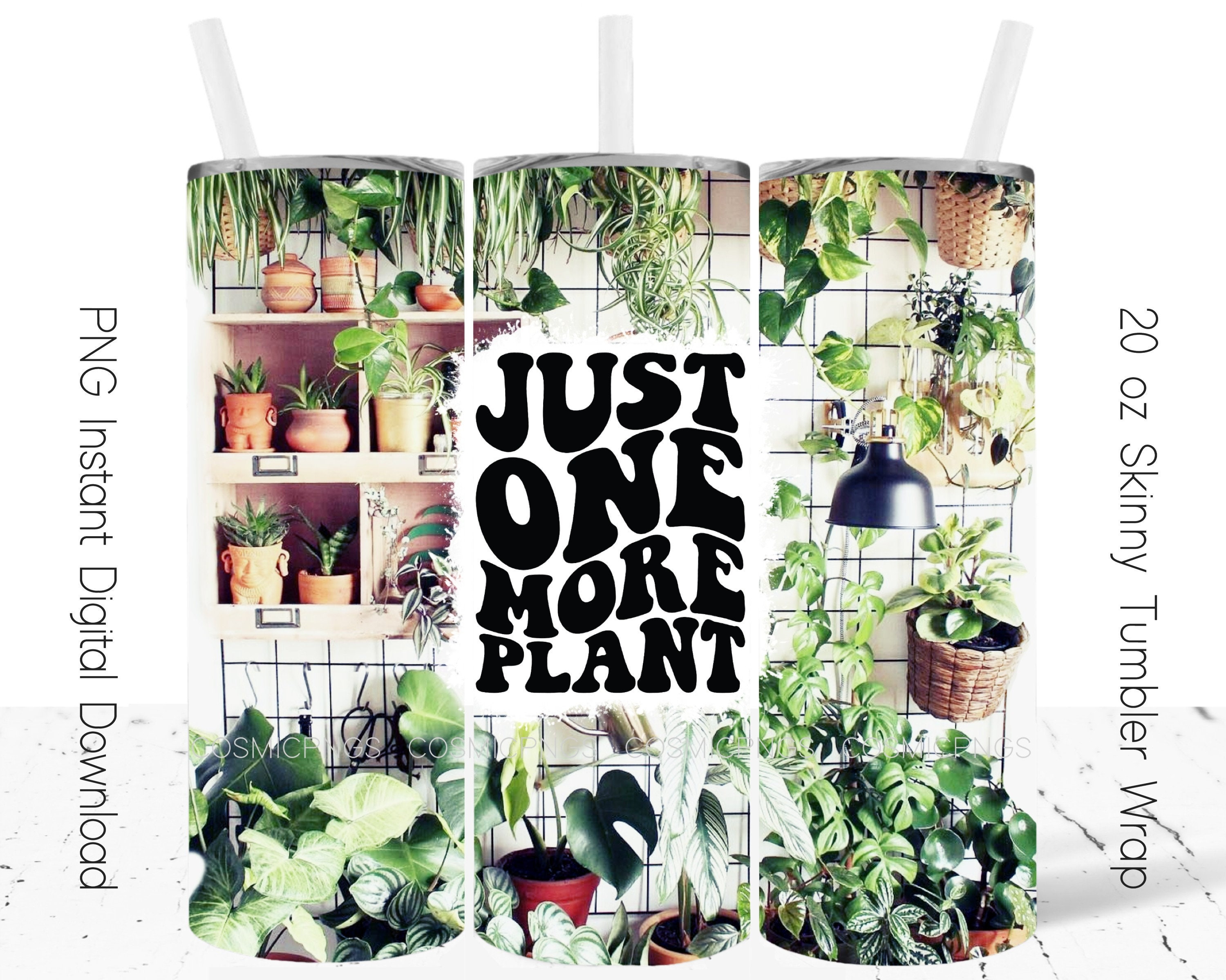 CLEAR Just One More Plant Sticker, 4 x 3.86 in. – Jenny Provo Designs