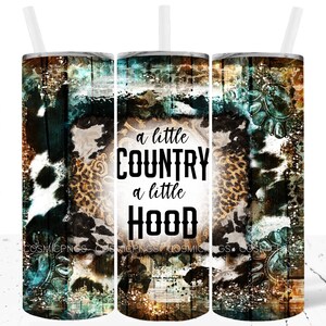 Sassy Western Tumbler Wrap PNG 20oz Skinny Sassy Southern Tumbler Sublimação Baixar Um pouco de país, um pouco de capuz Wrap Design digital