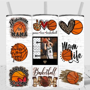 Basketball Mom Tumbler Wrap 20 Unzen skinny Basketball Mom Tumbler Vorlage Sublimation Leopard Basketball Mom Wrap Digitaler Download Png Design