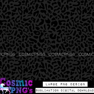 Peut inclure: Motif léopard noir et blanc sans couture. Le motif est un téléchargement numérique pour l'impression par sublimation. COSMICPNGS