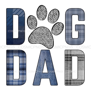 Hund Papa png Sublimationsdesign digitaler Download Datei druckbare ClipArt für den kommerziellen Gebrauch