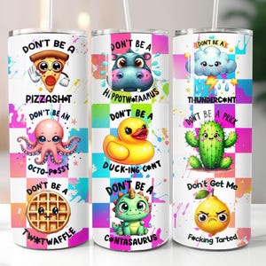 Envoltorio divertido para vaso con frases sarcásticas, diseño delgado de 590 ml (descarga digital)