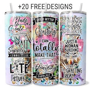 Cytaty o rzemiośle, folia do kubków 20 uncji, sublimacja: powiedzonka biznesowe PNG (pobieranie cyfrowe)