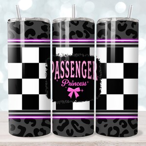Princesa Passageira copo wrap sublimação png 20oz design fino copo modelo download digital