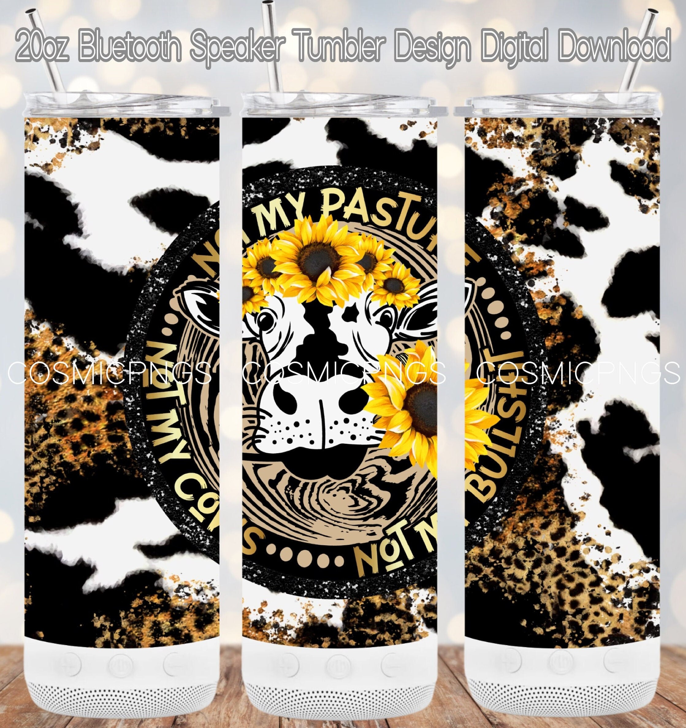 20 oz Skinny SPEAKER Sublimation Tumbler — WickStreetVinyl