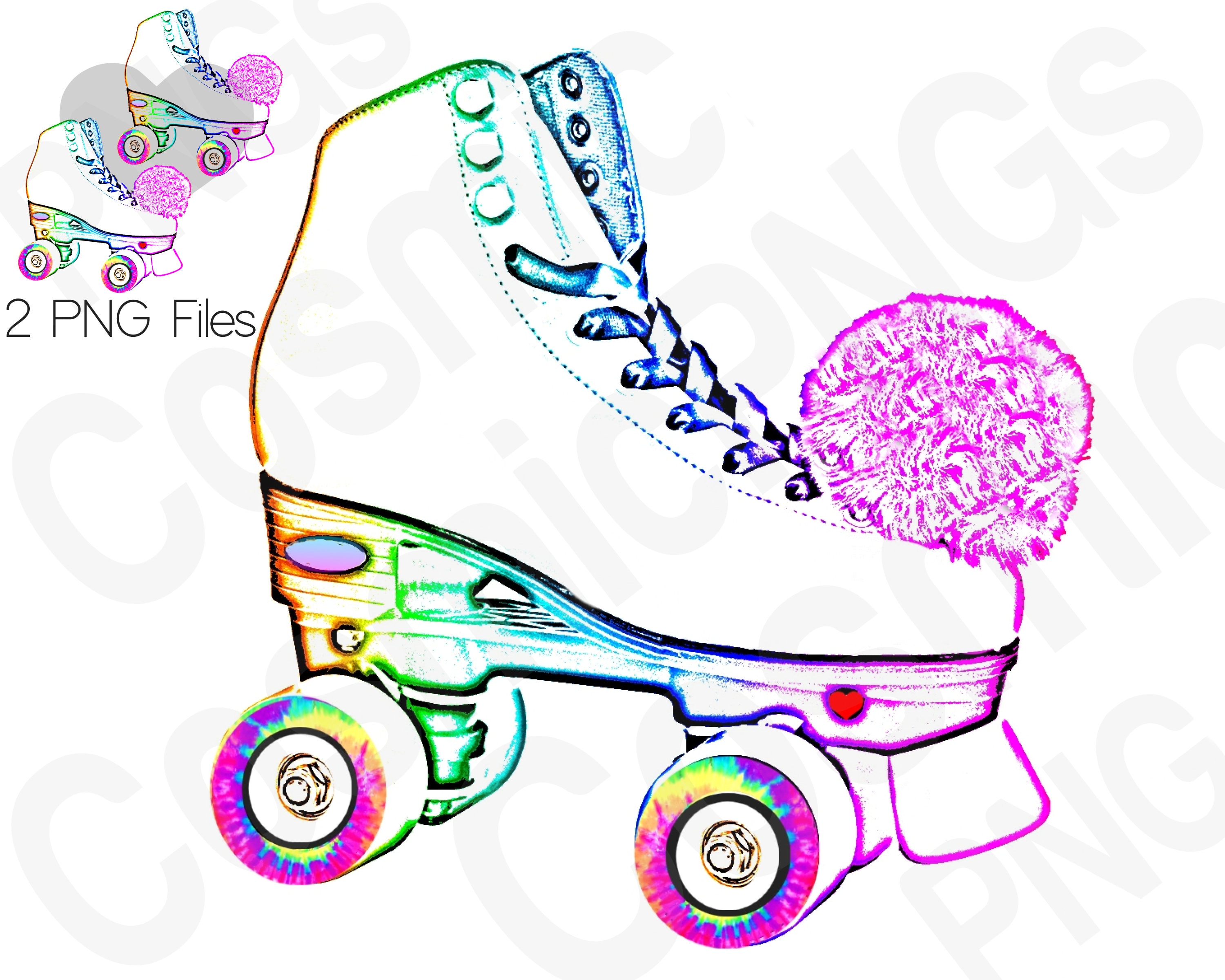 Roller Skate Birthday Clip Art