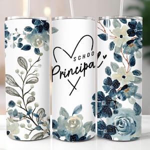 Schoolhoofd beker wrap png 20oz beker sublimatie ontwerp de invloed van een goed schoolhoofd kan nooit worden gewist digitale download