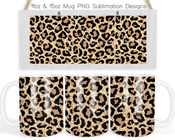 Mug Sublimation leopard 11 Oz - 15 Oz mug designs