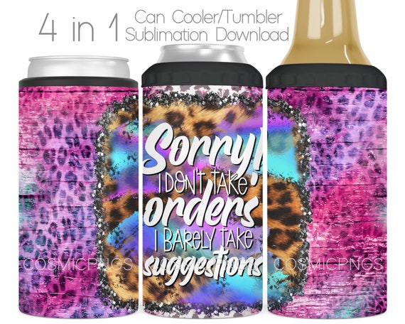 Funny Drinking 4 in 1 Can Cooler Sublimation Wrap Sassy Drinking 4in1  Cooler Tumbler Cup Wrap Sublimation Design Digital Download Sarcastic 