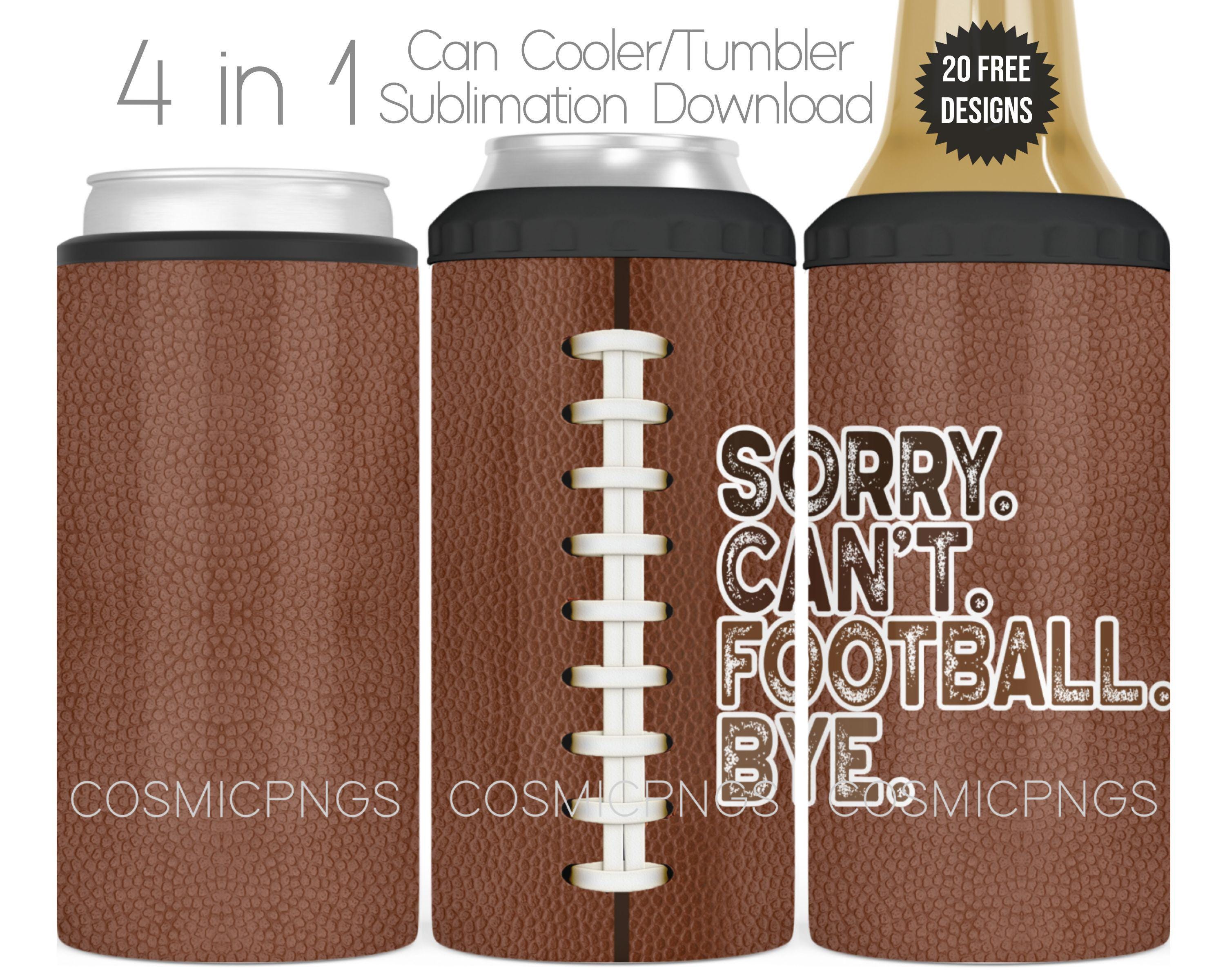 Beer Bottle Koozie Football Can Bottle Holder Insulator Beverage