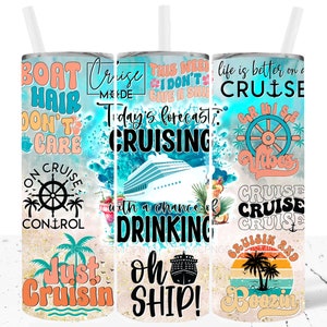 Cruise Tumbler Wrap PNG Sublimation Design Download Skinny 20 Unzen Cruise Control Tumbler Cruise Hair Dont Care Design Cruise Mode Lets Cruise