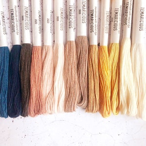 Temaricious Embroidery Thread - Naturally Hand Dyed Cotton Thread
