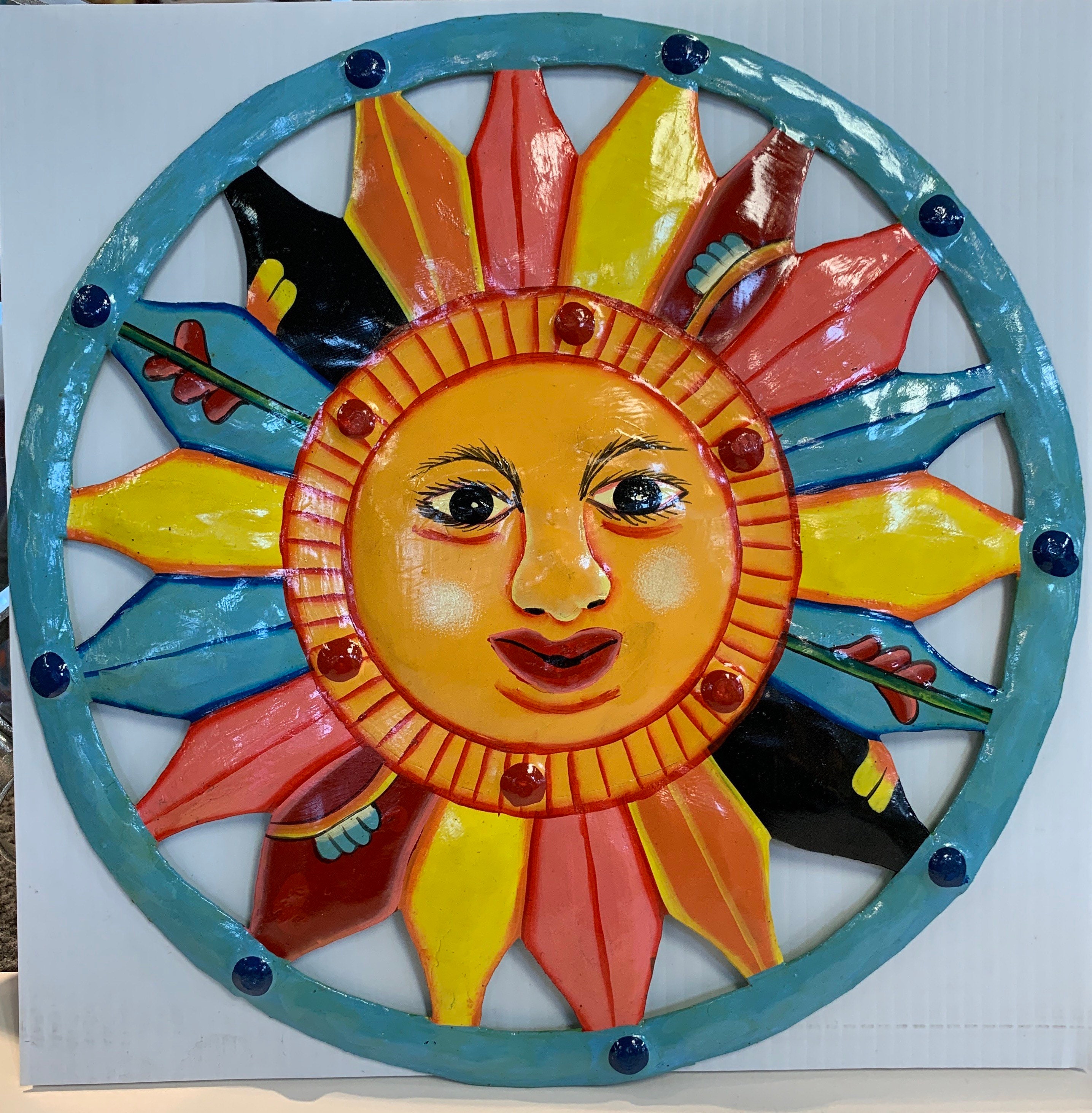 Outdoor Metal Sun Etsy