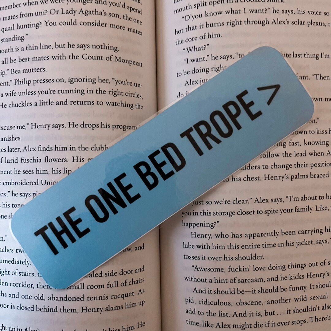 The One Bed Trope Bookmark / Laminated Bookmark Booktok Etsy