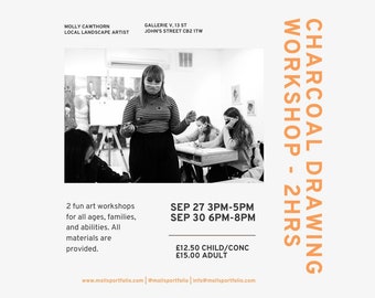 September Charcoal Drawing Workshop Tickets