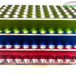 338 Lapua Magnum Cal Loading Block Aluminum Reloading Tray CNC Made By Jofer USA