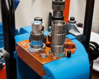 thumbnail interactive-video image 1 of Jofer USA CNC Aluminum Toolhead For Dillon XL650 & 750 – 5-Die Capacity, Made In USA 1 of 2