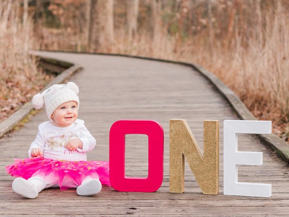 One Sign Photo Prop for First Birthday Photo Shoot for Babies