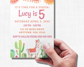 Fiesta Birthday Invitation Template