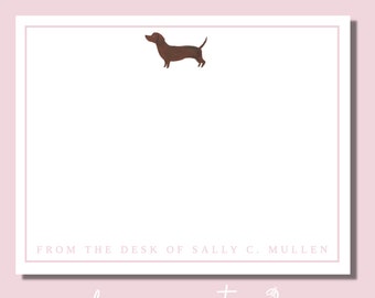 Personalized Dachshund Notecards