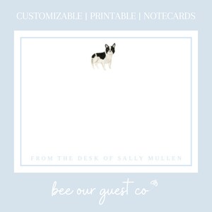 Personalized Frenchie Notecards