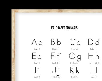 Alphabet Francais Etsy