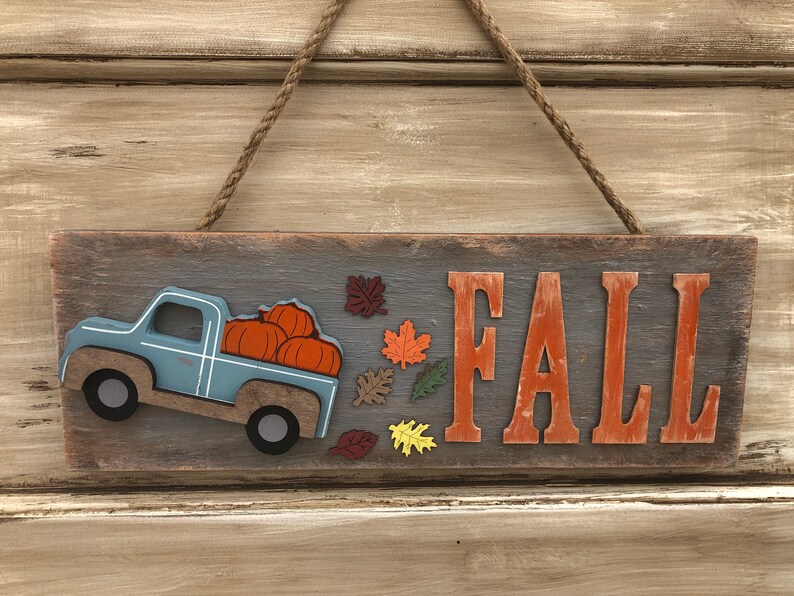 Thanksgiving signsFall signsAutumn SignsHarvest SignWreath AttachmentCountry SignsCountry D\u00e9corRustic D\u00e9corTruck SignFarm House