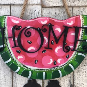 Wassermelone Aufsatz/Wassermelone Dekor/Wassermelone Scheibe Aufsatz/Wassermelone Zeichen/Sommer Wassermelone Zeichen/Wassermelone Kranz Zeichen/Sommer Zeichen