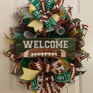 Football wreath/Sports wreath/Football sign/Sports sign/Football Decor/Sports Decor/NFL wreath/NFL Decor/Football
