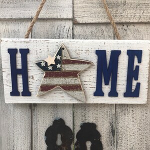 American sign/Patriotic sign/Fourth of July sign/Independence sign/USA sign/Home Sign/Door Signs/Rustic Sign/Country sign