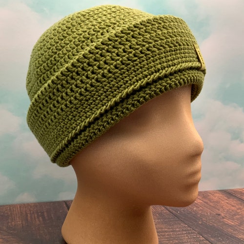 Olive Australian Superfine Merino Wool Crocheted Slouchy bami hat, hipster, beanie, winter or summer, unisex, naturally soft, shops not itchy!