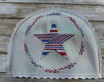 Patriotic Napkin Holder, 4th of July, hostess gift for barbecue, Independence Day