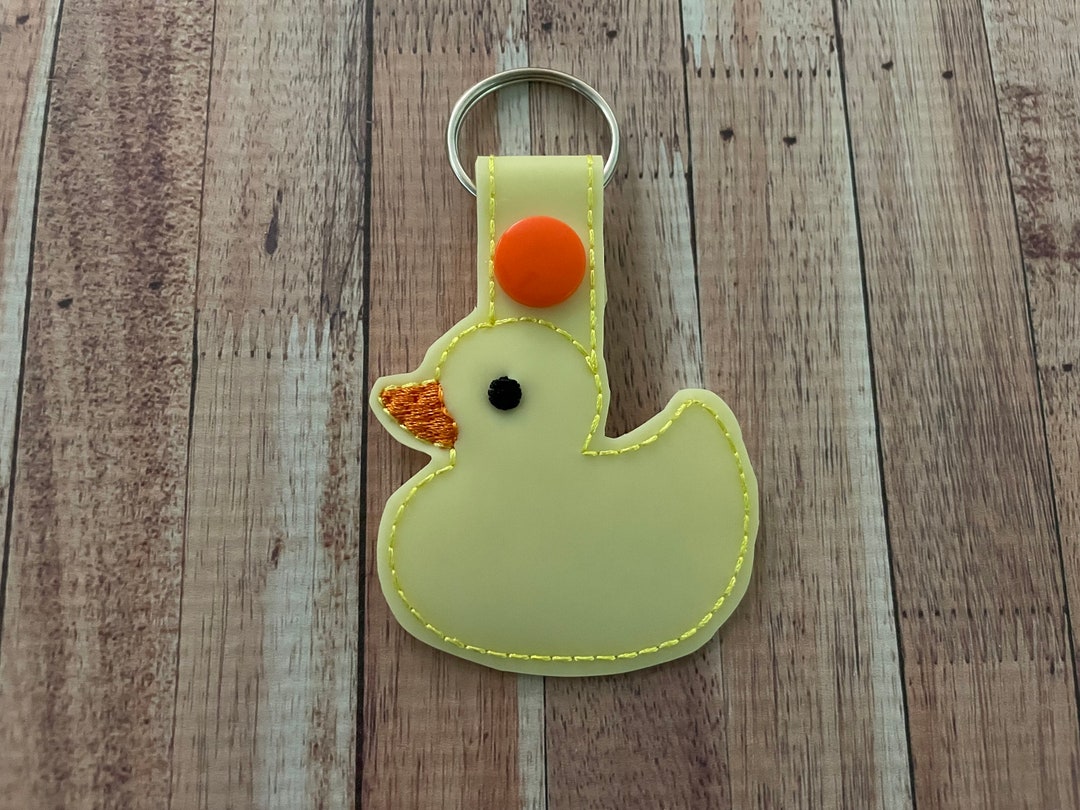 Rubber Duck Key Chain, Rubber Duck Key Fob, Rubber Duck Bag Tag Fast