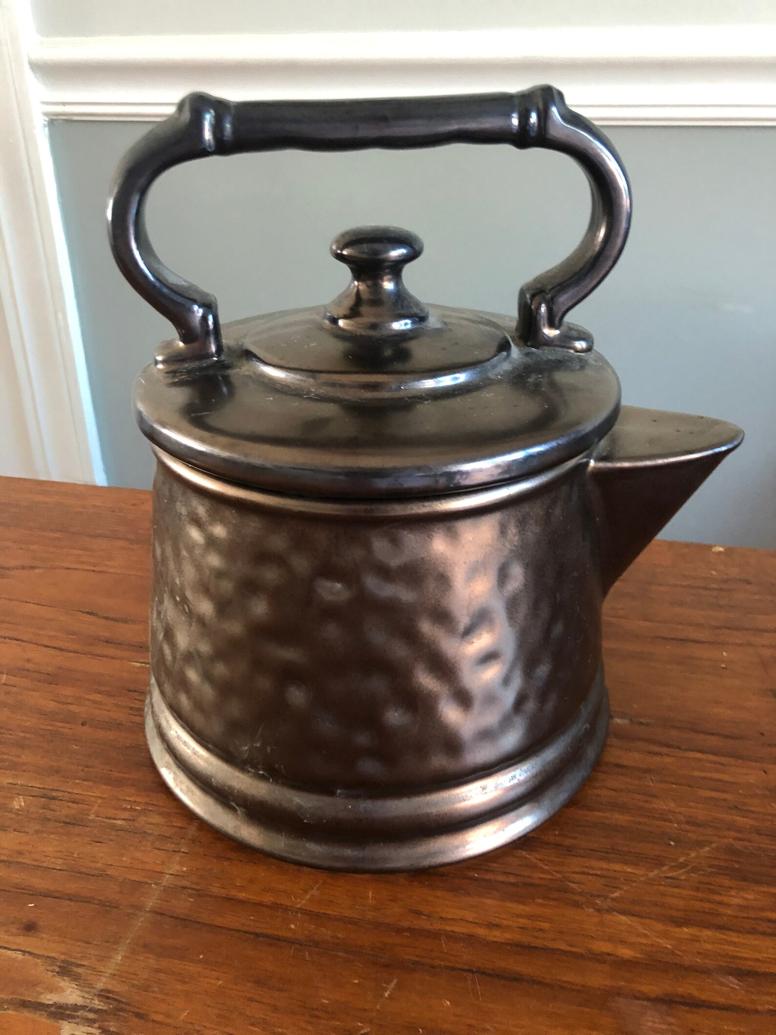 Vintage Pottery McCoy Bronze Tea Pot Tea Kettle tarro de Etsy España